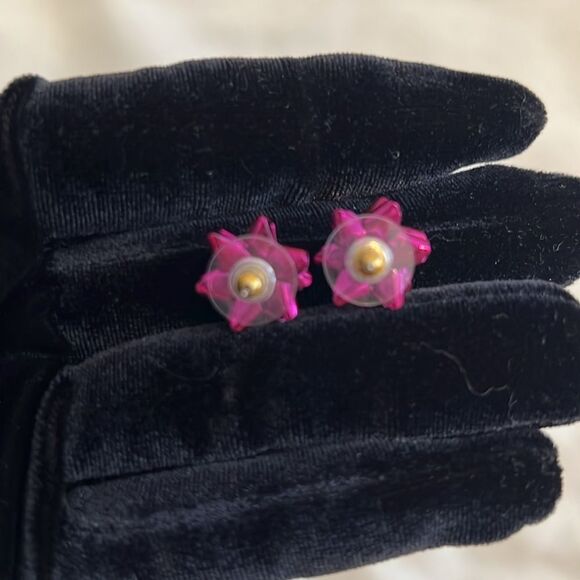 NWOT Kate Spade purplish pinkish bow earrings - Picture 5 of 7
